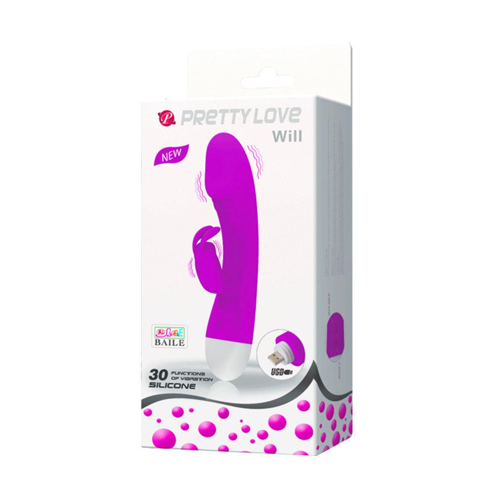 Pretty Love Will 30 Function Rabbit Style Vibrator - Love It Wet