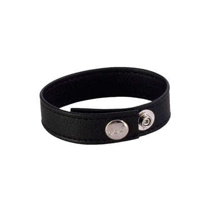 Colt 8 Snap Fastener Leather Strap - Black - Love It Wet