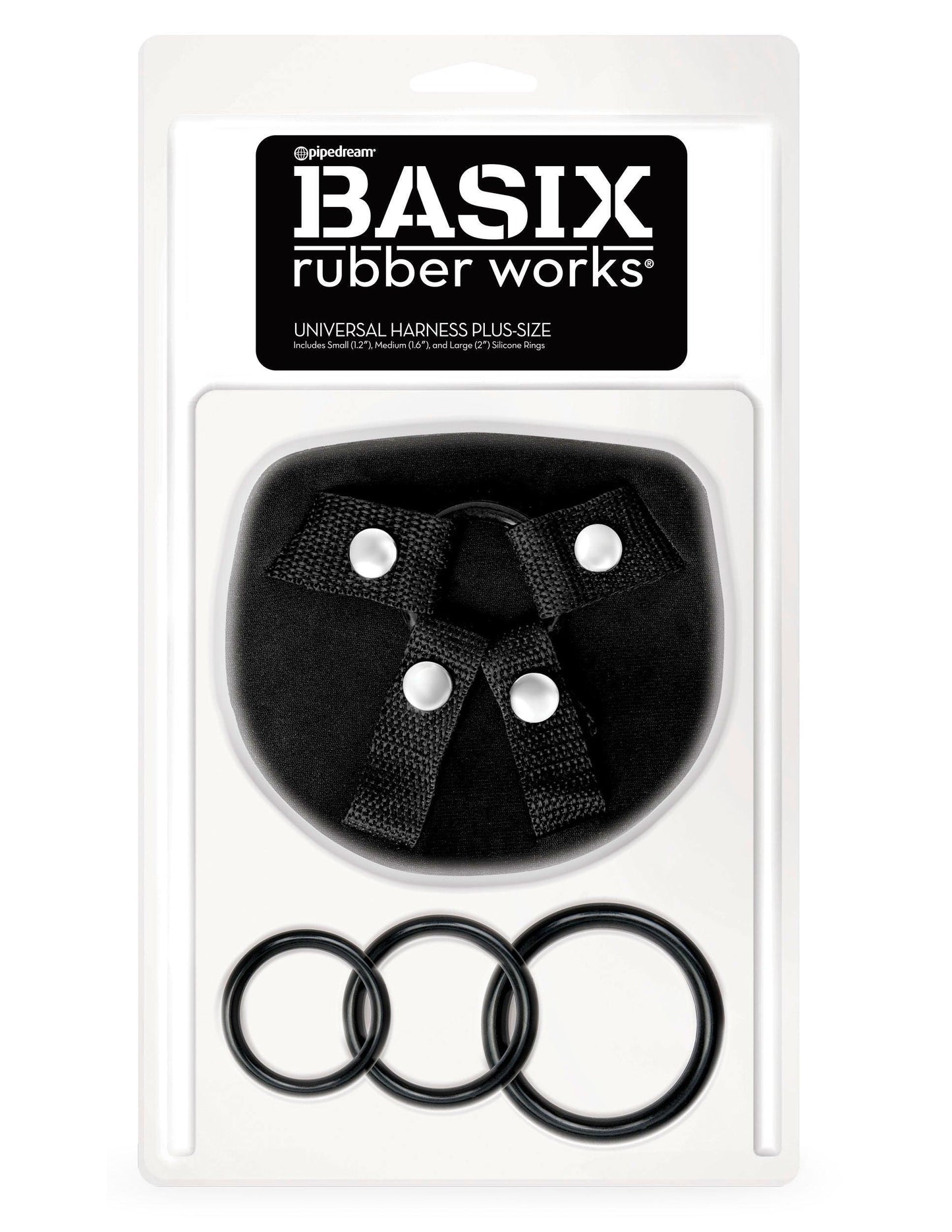 Basix Rubber Works Universal Harness - Plus Size - Love It Wet