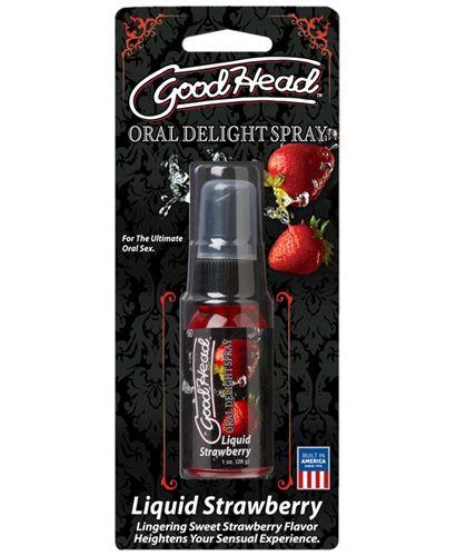 Good Head Oral Delight Spray 1 Oz - Liquid Strawberry - Love It Wet