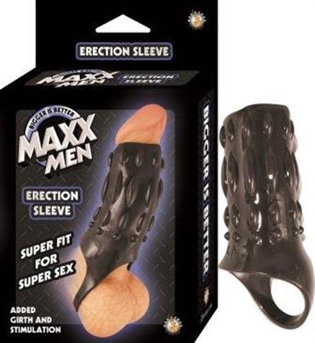 Maxx Men Erection Sleeve - Black - Love It Wet