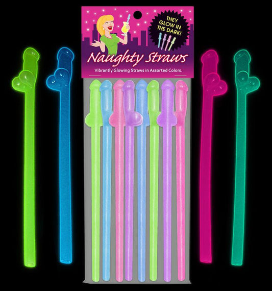 Glow-in-the-Dark Naughty Straws - Love It Wet