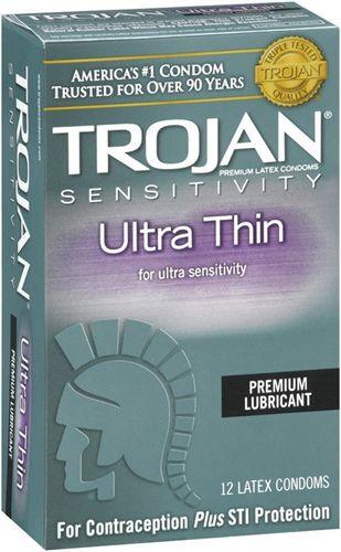 Trojan Sensitivity Ultra Thin Lubricated Condoms - 3 Pack - Love It Wet