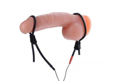 Vigor II Electro Stim Cock and Balls Ties & Frenum Electro Stimulator - Love It Wet