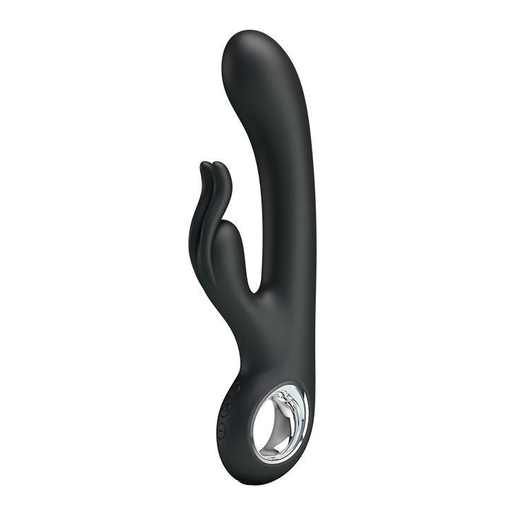 Pretty Love Carina 7 Function Rabbit Syle Vibrator - Black - Love It Wet