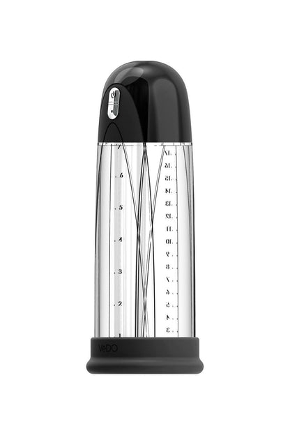 Pump Rechargeable Vacuum Penis - Just Black - Love It Wet