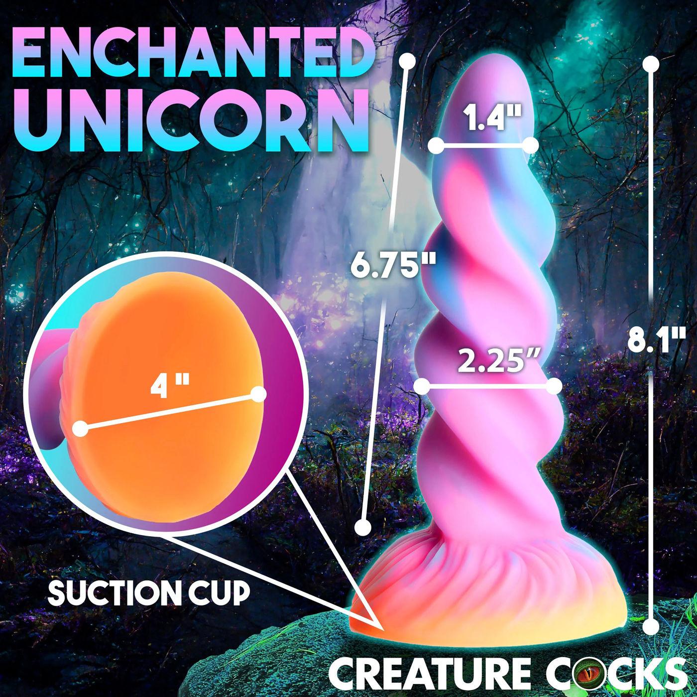 Moon Rider Glow-in-the-Dark Unicorn Dildo - Love It Wet