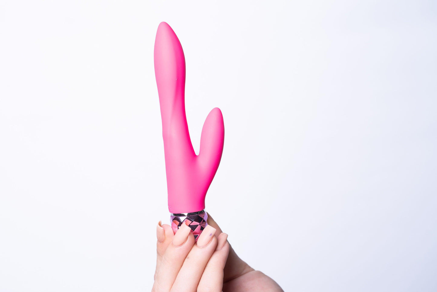 Victoria Crystal Gem Dual Vibrator - Pink - Love It Wet