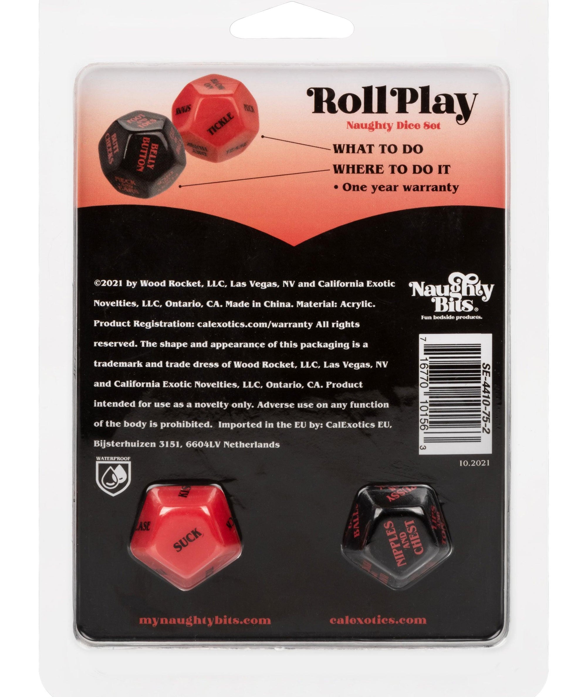 Naughty Bits Roll Play Naughty Dice Set - Love It Wet