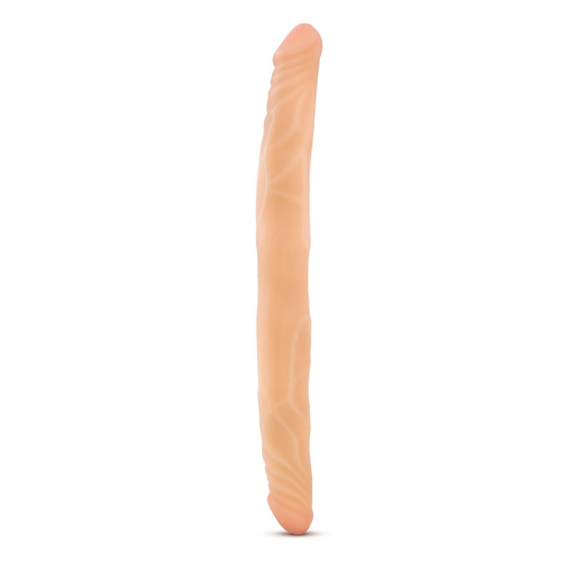 B Yours 14 Inch Double Dildo - Beige - Love It Wet