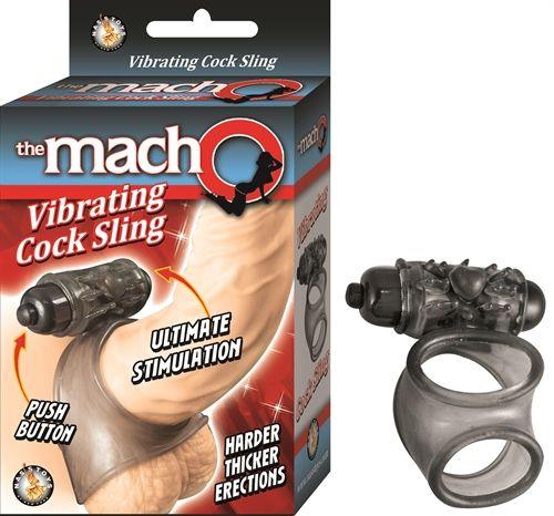 Macho Vibrating Cock Sling - Black - Love It Wet