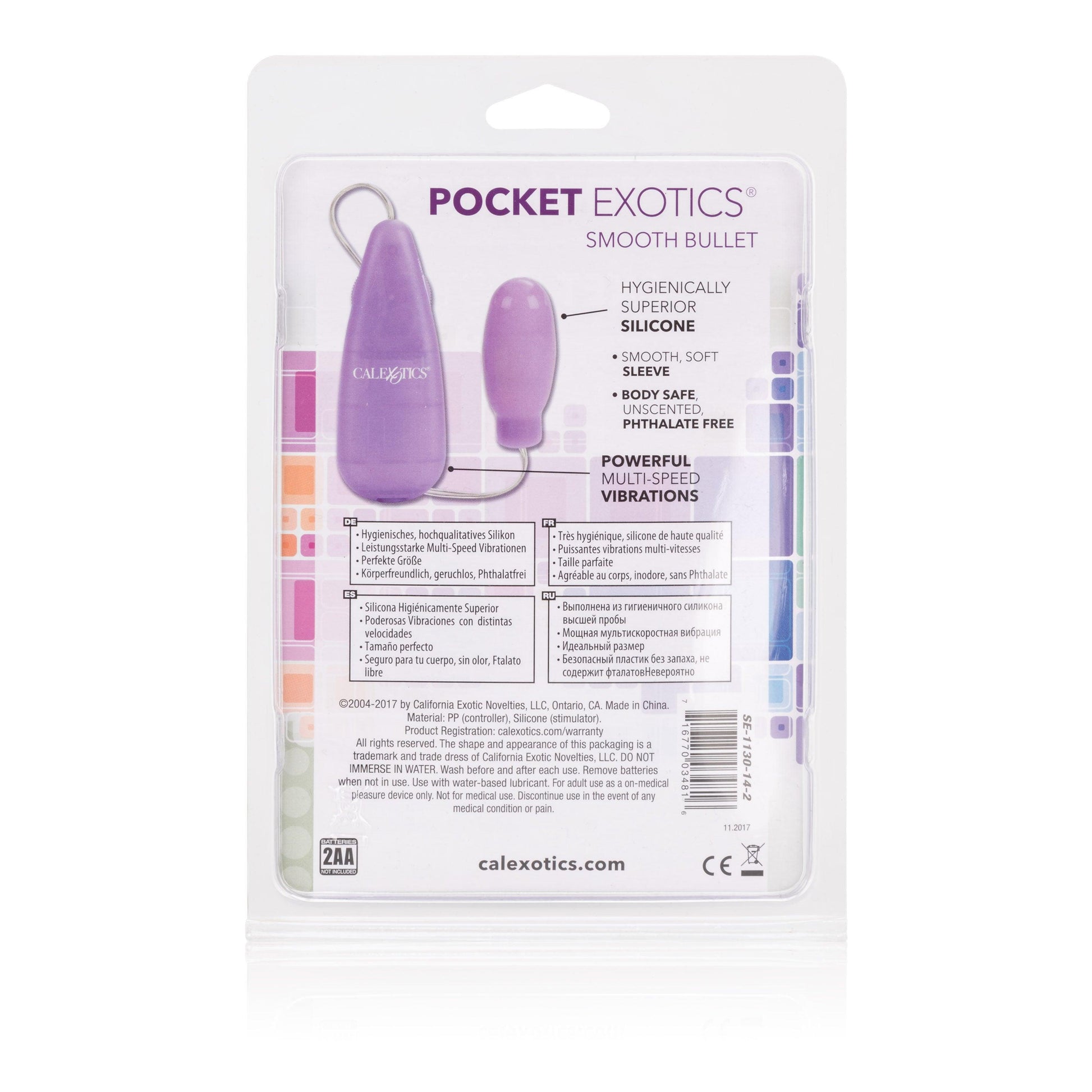 Silicone Slims Vibrating Smooth Bullet - Purple - Love It Wet