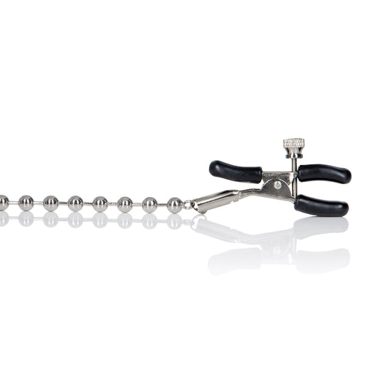 Silver Beaded Nipple Clamps - Love It Wet