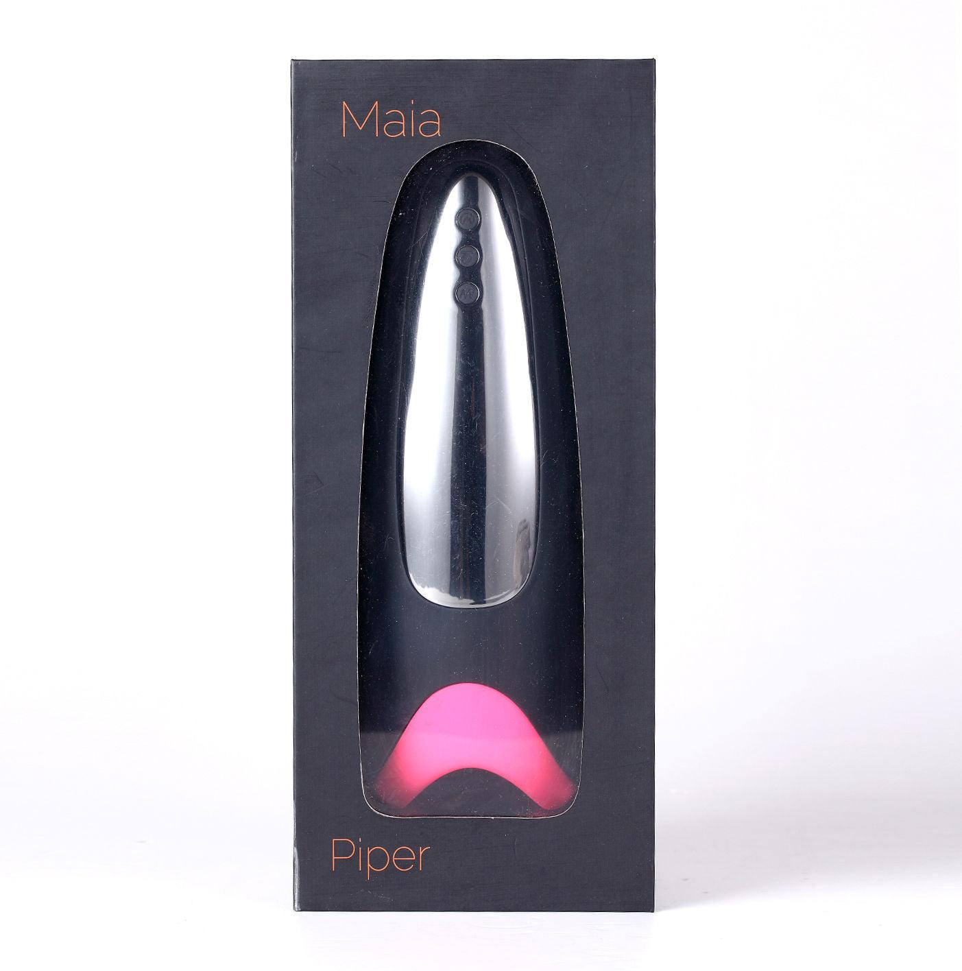 Piper USB Rechargeable Multi Function Masturbator With Suction - Black/pink - Love It Wet