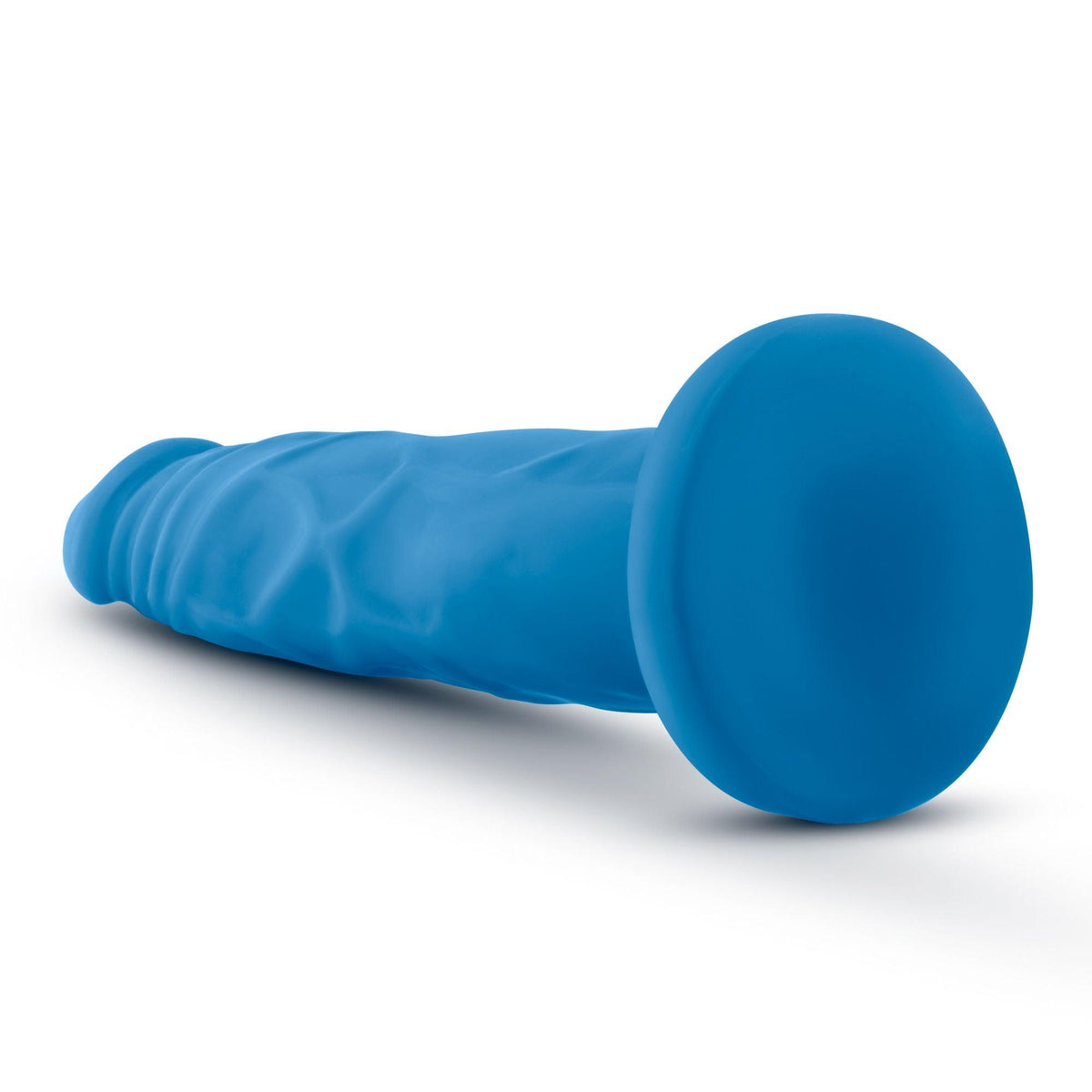 Neo - 7 .5 Inch Dual Density Cock - Neon Blue - Love It Wet