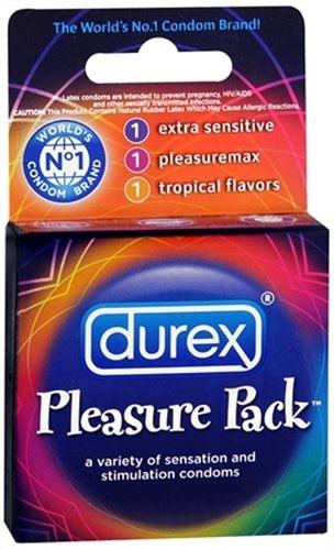 Durex Pleasure Pack - 3 Pack - Love It Wet