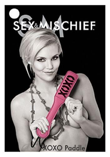 Sex and Mischief Xoxo Paddle - Pink - Love It Wet