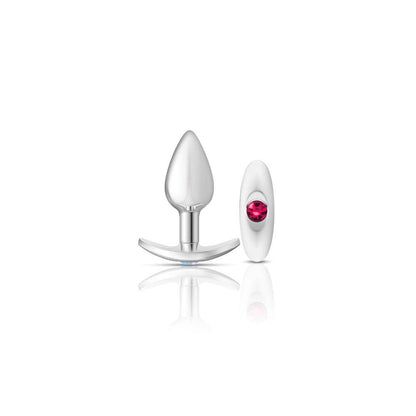 Cheeky Charms-Silver Metal Butt Plug Kit -Clear/bright Pink - Love It Wet