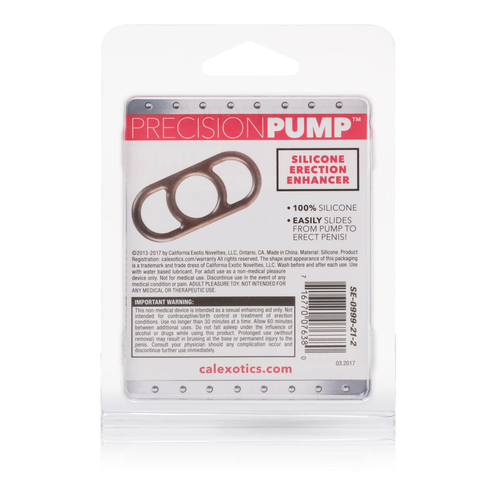 Precision Pump Silicone Erection Enhancer - Smoke - Love It Wet