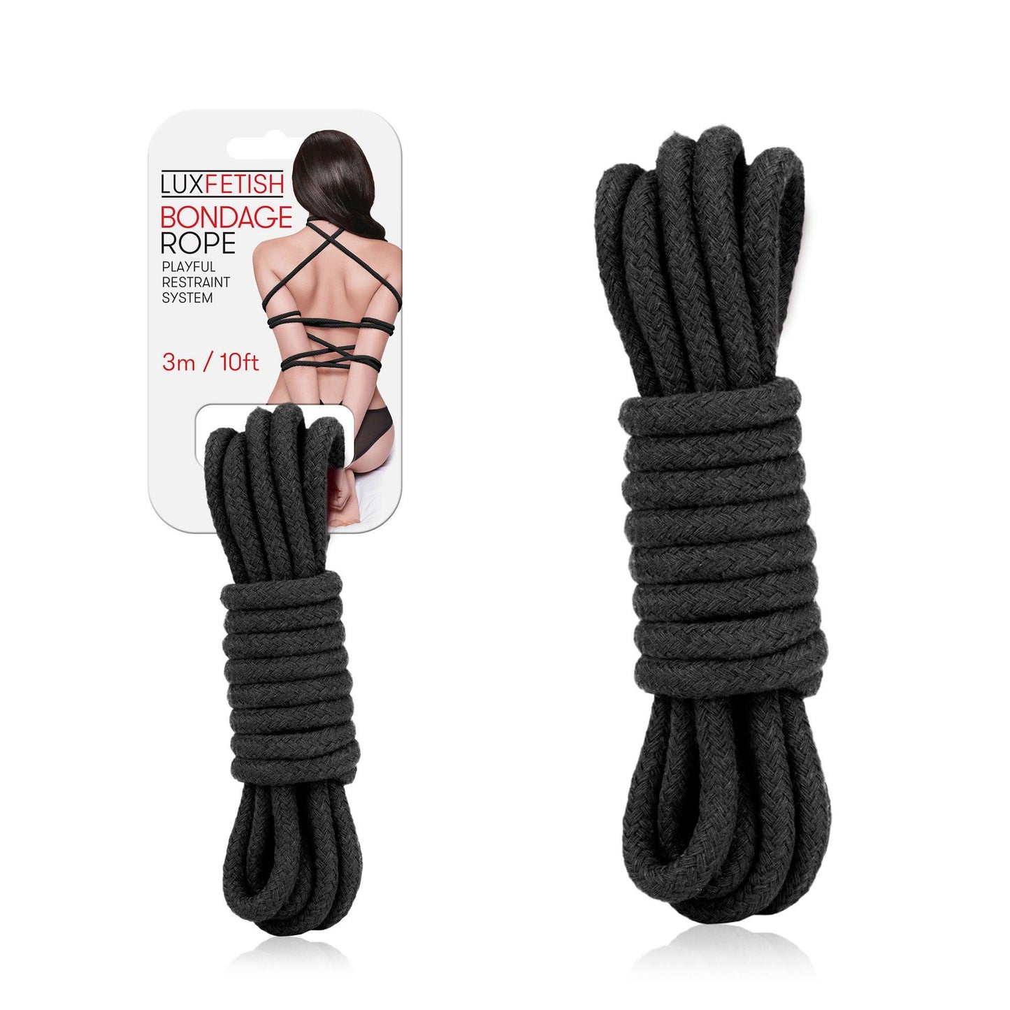 Sexy Bondage Rope 3m / 10ft - Black - Love It Wet