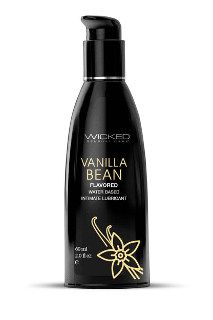 Aqua Vanilla Bean Flavored Water Based Intimate Lubricant - 4 Fl. Oz. - Love It Wet