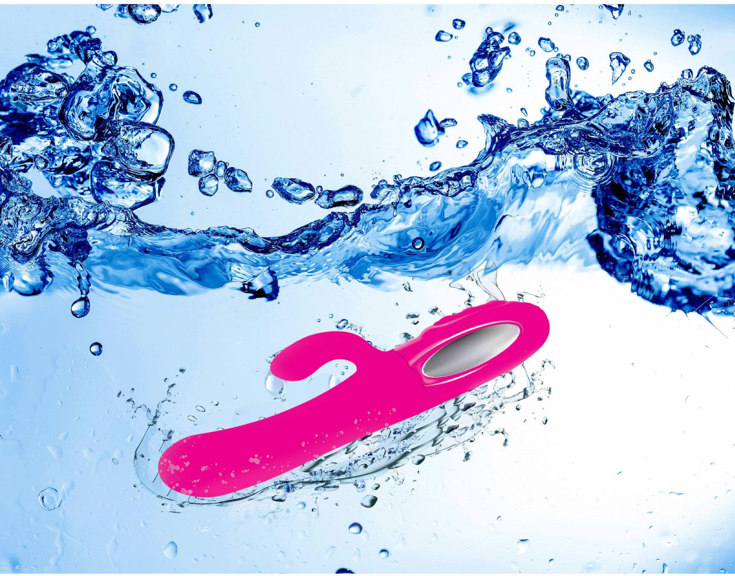 Hypnotic - Hot Pink - Thrusting Rabbit With Swinging Clitoral Stimulator - Love It Wet