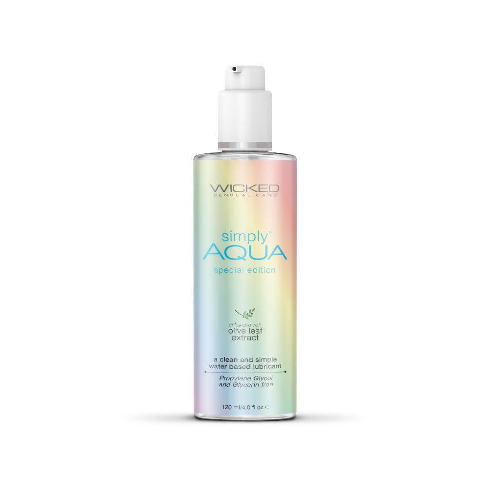 Simply Aqua Water Based Lubricant - 4 Fl. Oz. - Special Edition - Love It Wet