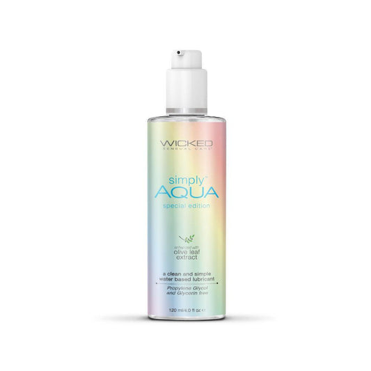 Simply Aqua Water Based Lubricant - 4 Fl. Oz. - Special Edition - Love It Wet