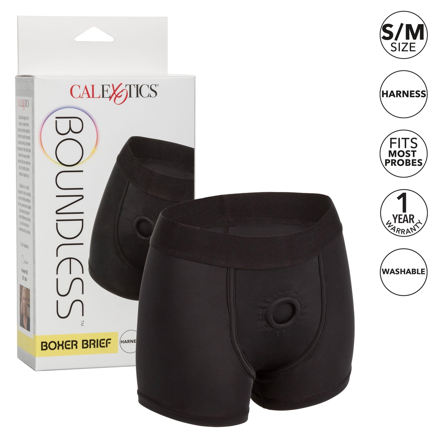 Boundless Boxer Brief - S/m - Black - Love It Wet