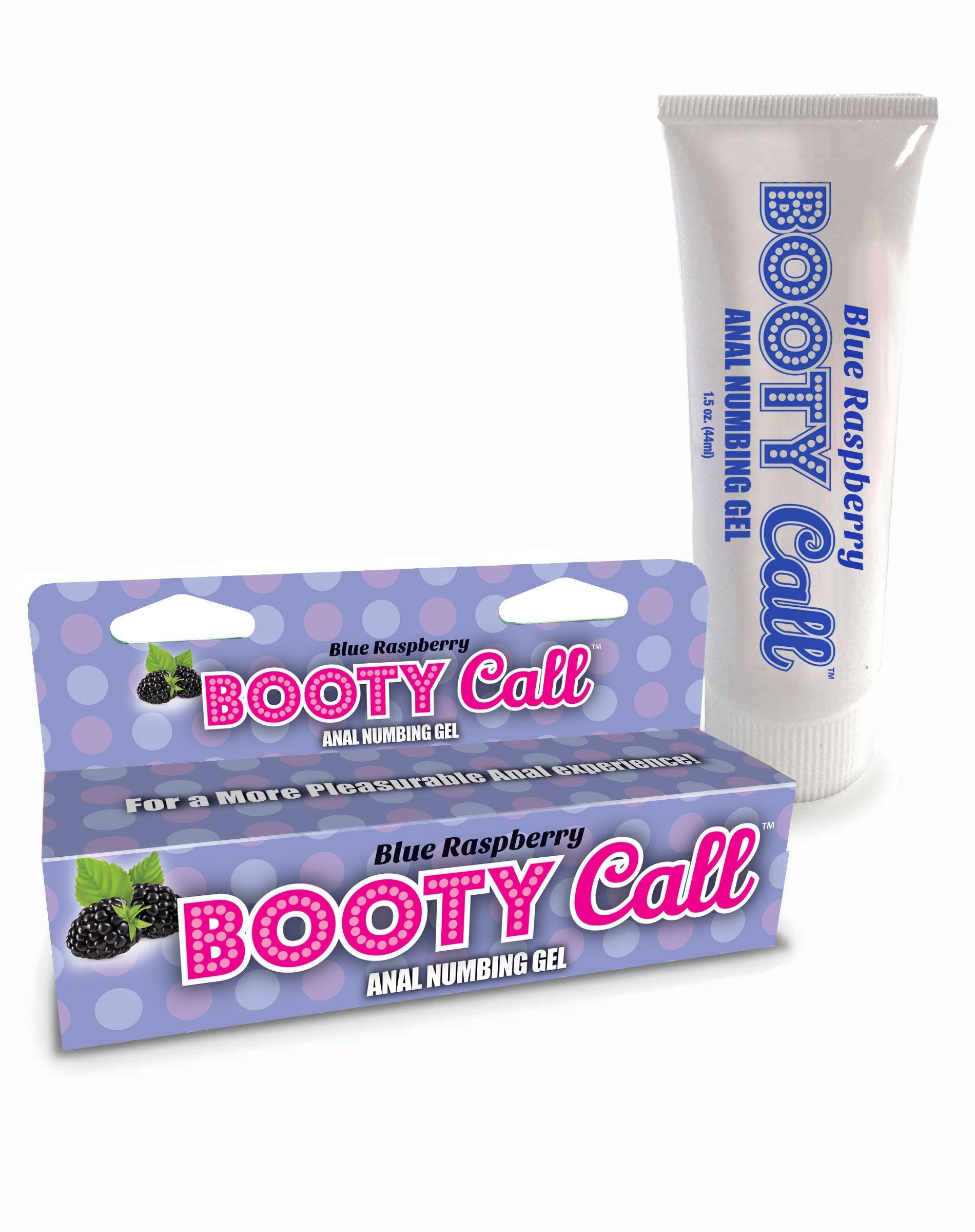 Booty Call - Anal Numbing Gel 1.5 Oz - Blue Raspberry - Love It Wet