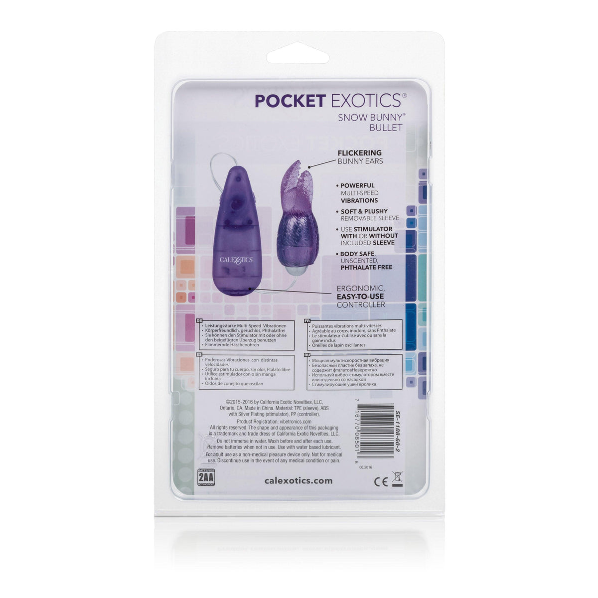 Pocket Exotics Snow Bunny Bullet - Purple - Love It Wet