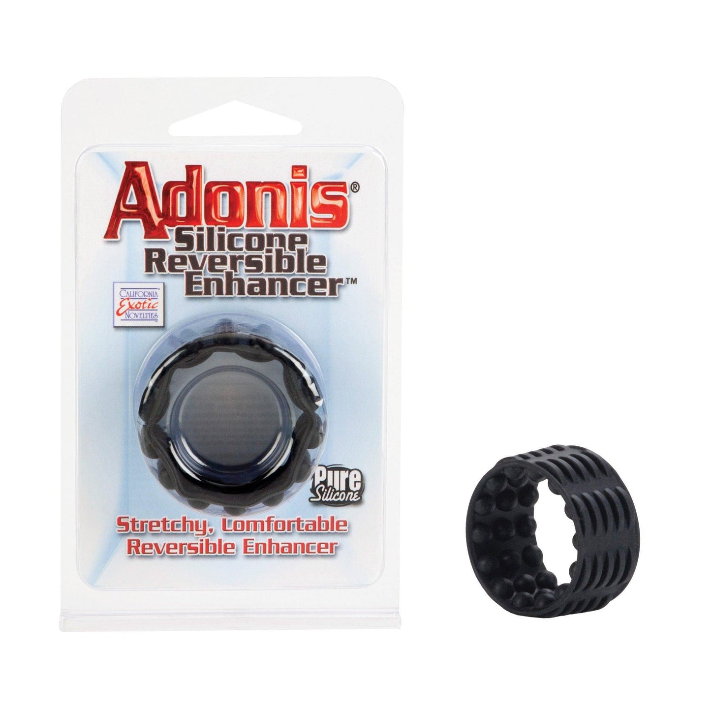 Adonis Silicone Reversible Enhancer - Black - Love It Wet