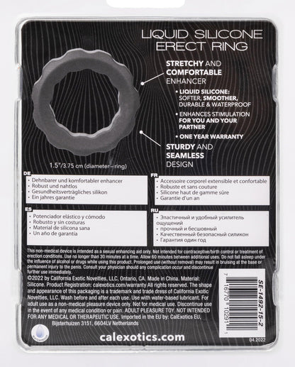 Alpha Liquid Silicone Erect Ring - Gray - Love It Wet