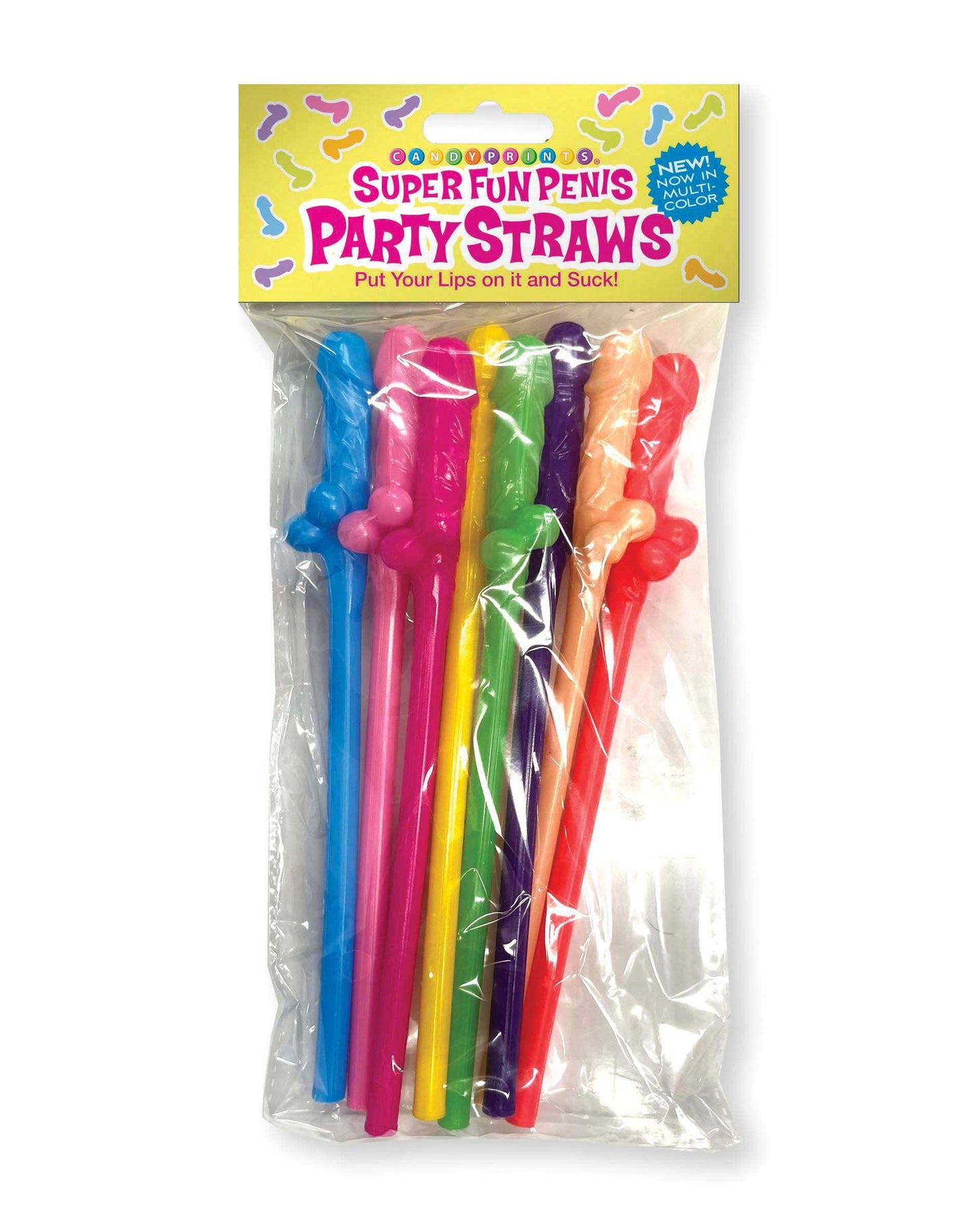 Super Fun Penis Straws - Multicolor - Love It Wet