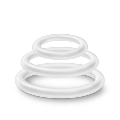 Performance - Vs4 Pure Premium Silicone Cockring Set - White - Love It Wet