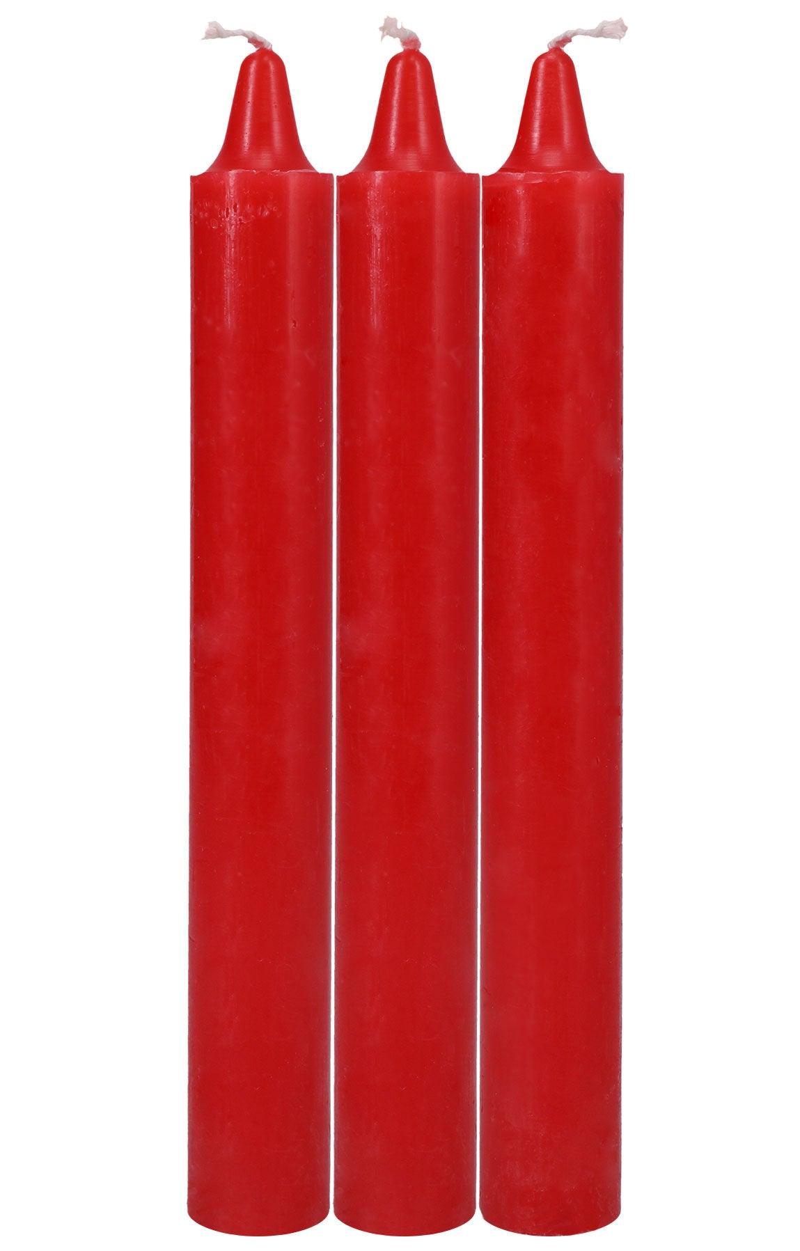 Japanese Drip Candles - 3 Pack - Red - Love It Wet