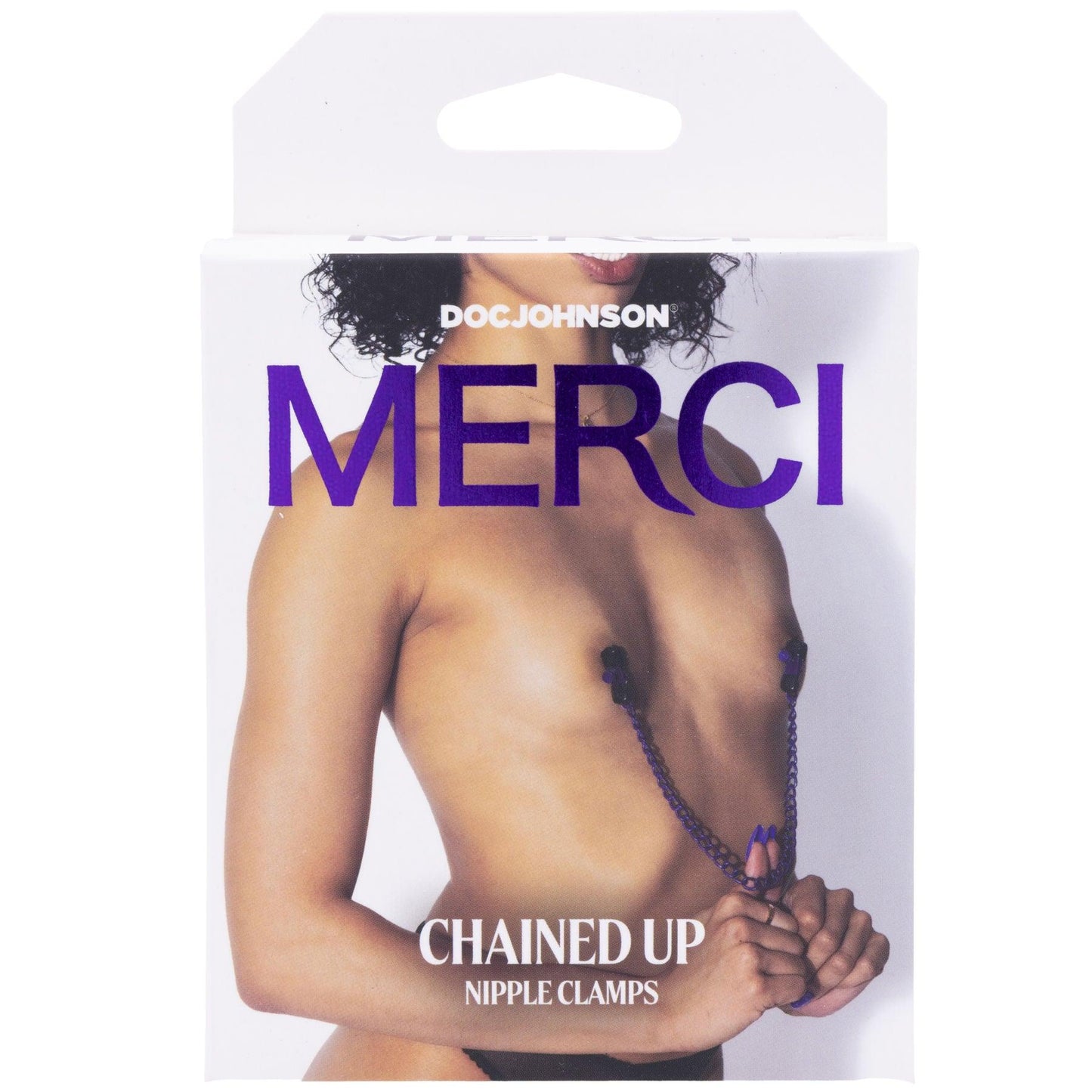 Merci - Chained Up - Nipple Clamps - Violet/black - Love It Wet