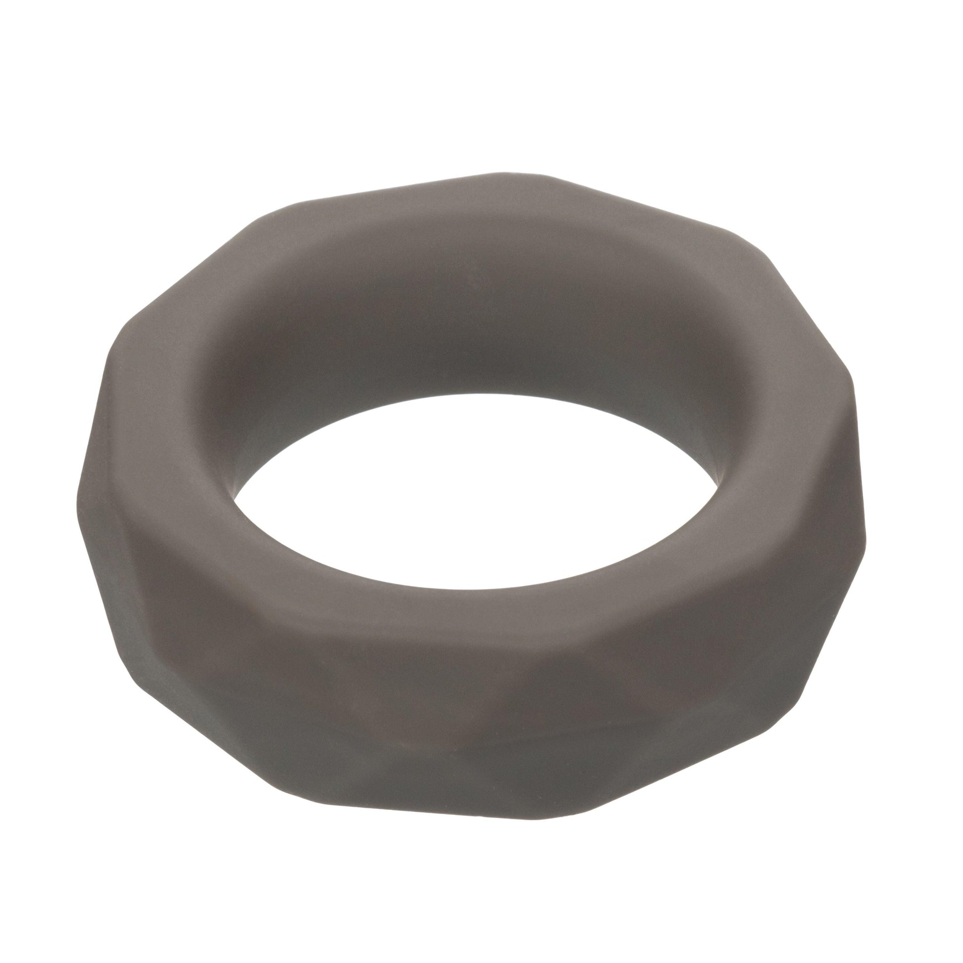 Alpha Liquid Silicone Prolong Prismatic Ring - Gray - Love It Wet