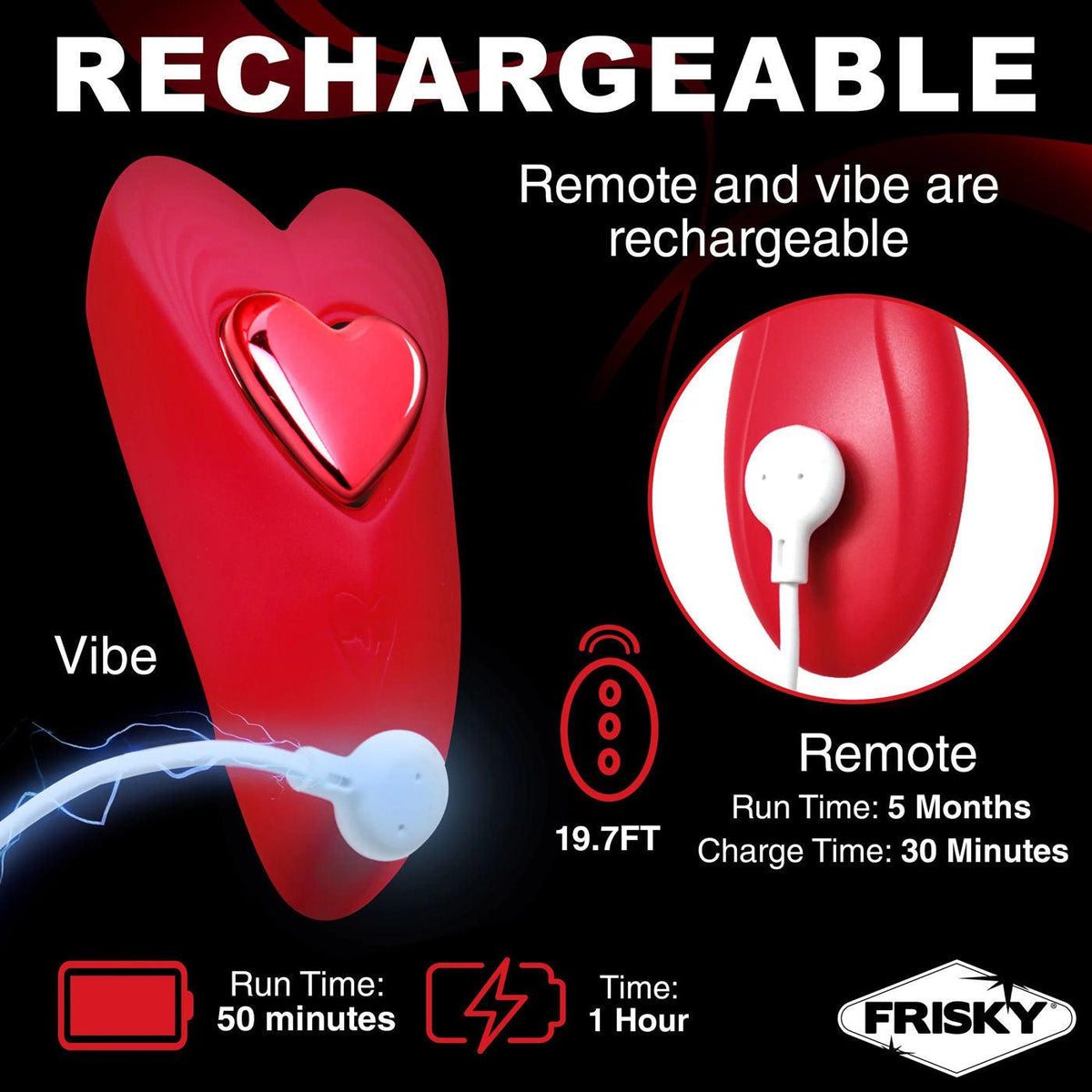 Love Connection Silicone Panty Vibe With Remote Control - Red - Love It Wet