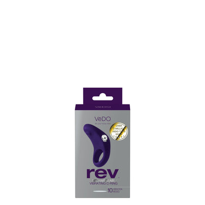 Rev Rechargeable Vibrating C-Ring - Purple - Love It Wet