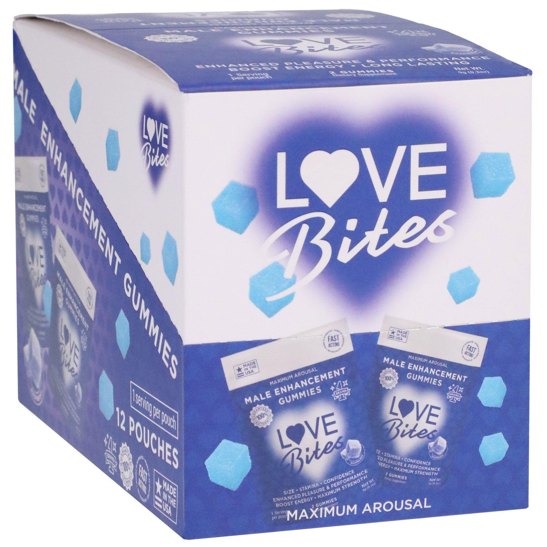 Love Bites - Male Enhancement Gummies - 12 Pack - Love It Wet