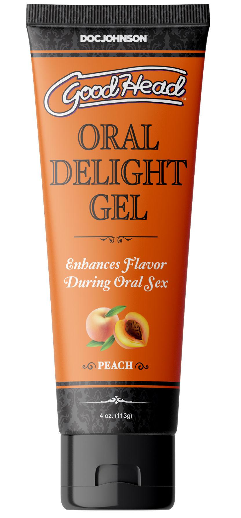 Goodhead - Oral Delight Gel - Peach - 4 Oz. - Love It Wet