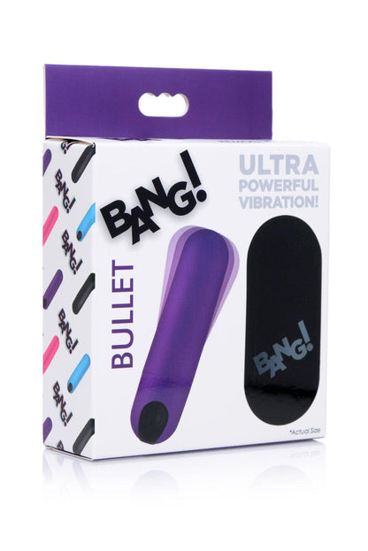 Bang Vibrating Bullet With Remote Control - Black - Love It Wet