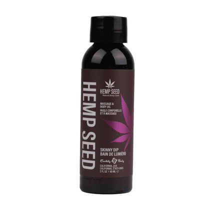 Hemp Seed Massage and Body Oil - Skinny Dip - 2 Fl. Oz/ 60ml - Love It Wet