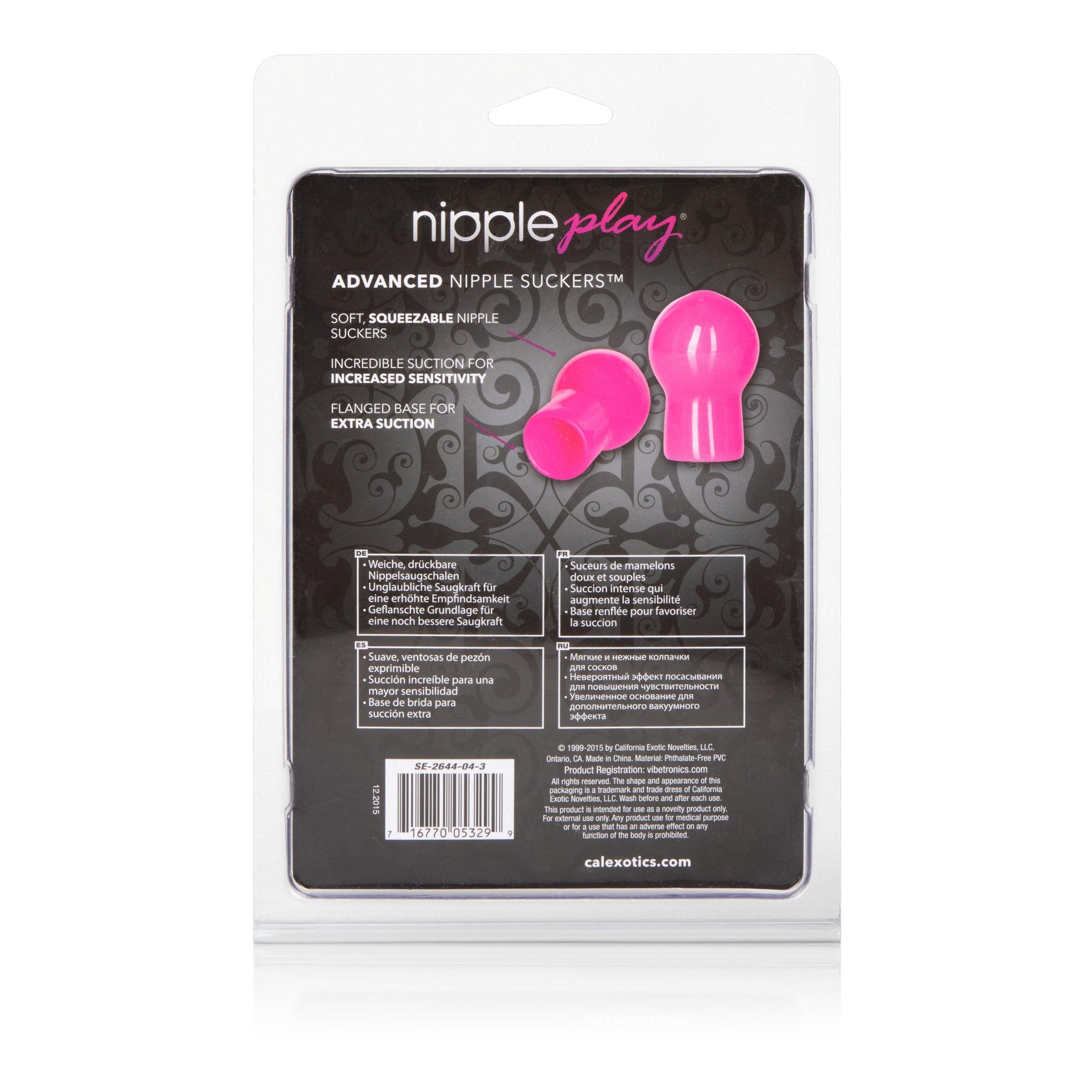 Nipple Play Advanced Nipple Suckers - Black - Love It Wet