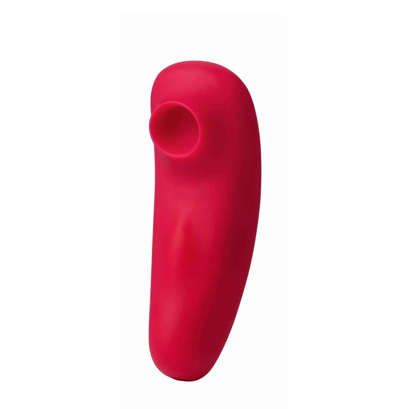 Remi 15-Function Rechargeable Remote Control Suction Panty Vibe - Red - Love It Wet