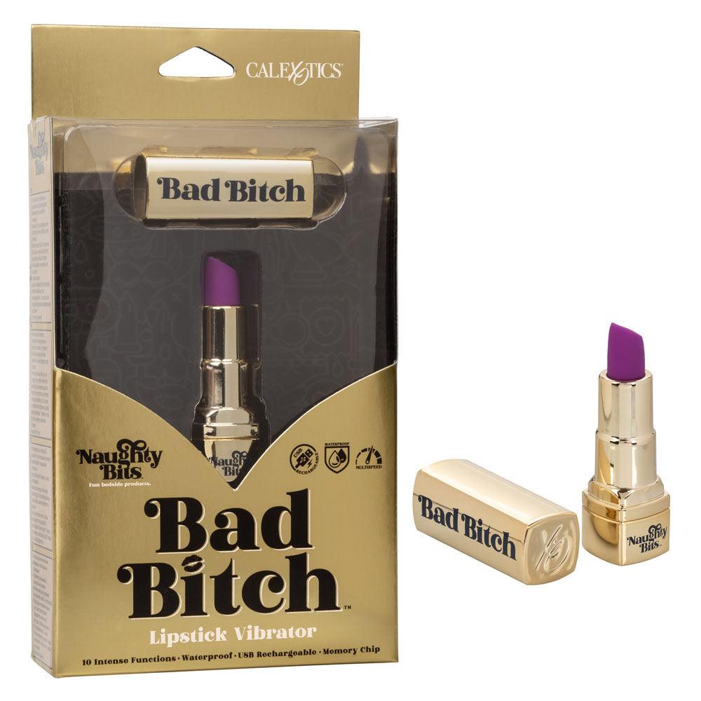 Naughty Bits Bad Bitch Lipstick Vibrator - Love It Wet