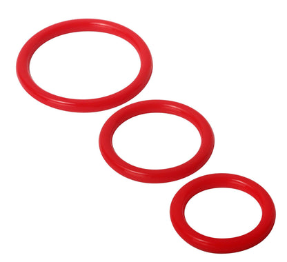 Trinity Silicone Cock Rings - Black - Love It Wet