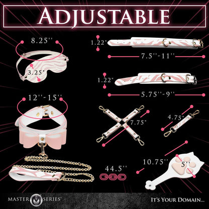 Pink Kitty Bondage Set - White/pink - Love It Wet