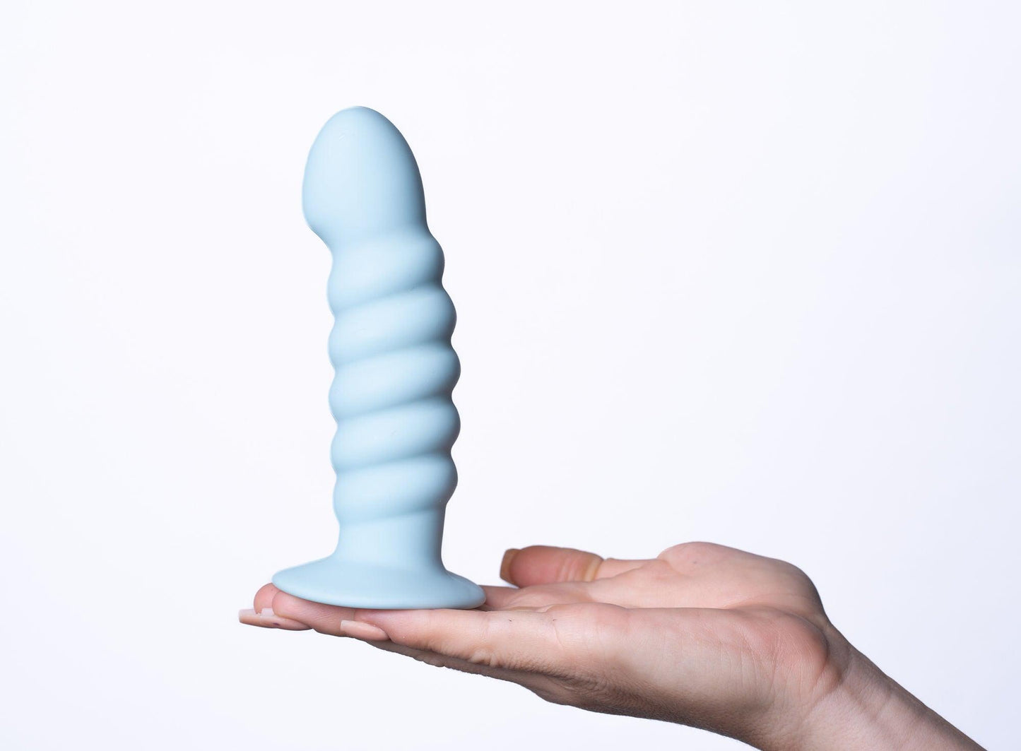 Paris Silicone Ribbed Dong - Blue - Love It Wet